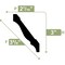 Ekena Millwork WM49 - 3"H x 2 1/8"P x 3 5/8"F x 96"L Crown Moulding, PVC WM49X96SWPV - alternate 3